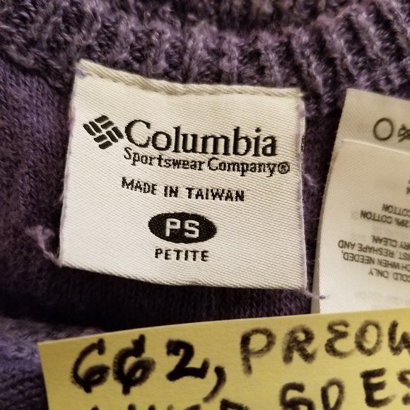 #662 Preowned Columbia Periwinkle Knit PS Top - Picture 8 of 9